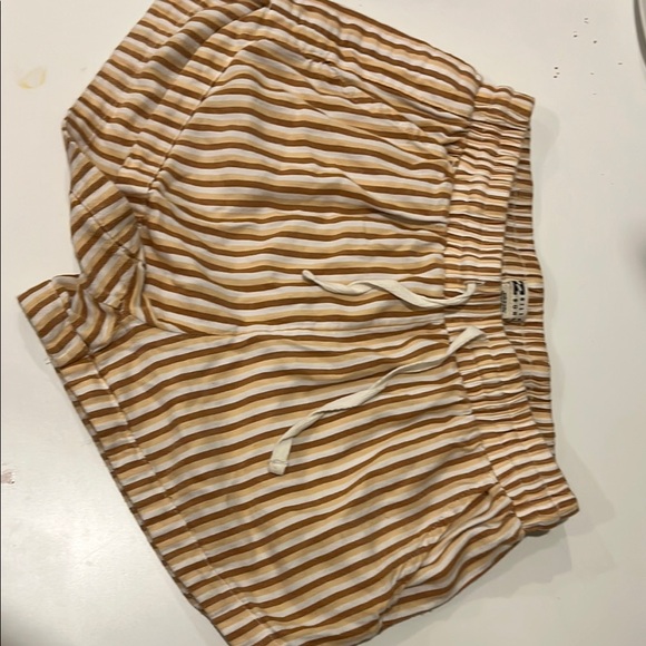 Billabong Pants - Billabong Brown and White Shorts